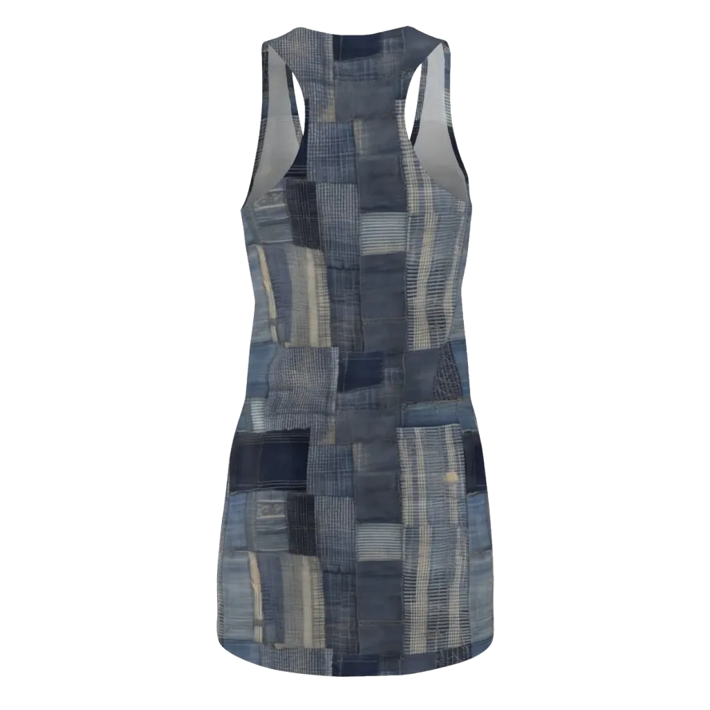Blue Loom on Racerback Dress — Back