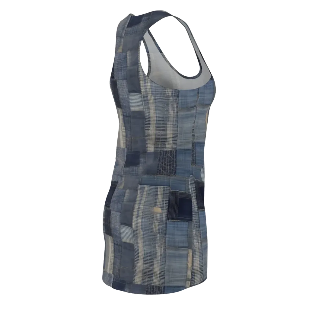Blue Loom on Racerback Dress — Back Side
