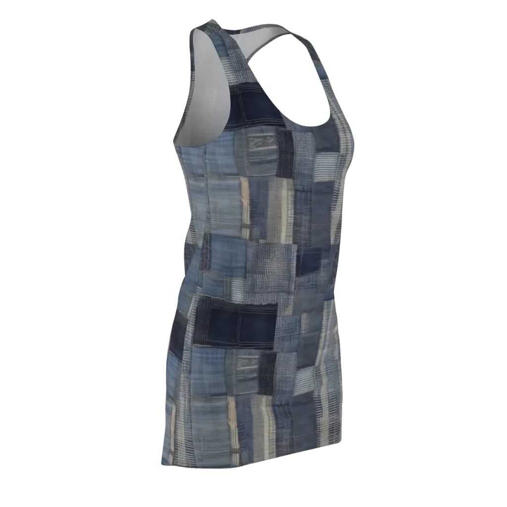Blue Loom on Racerback Dress — Front Side