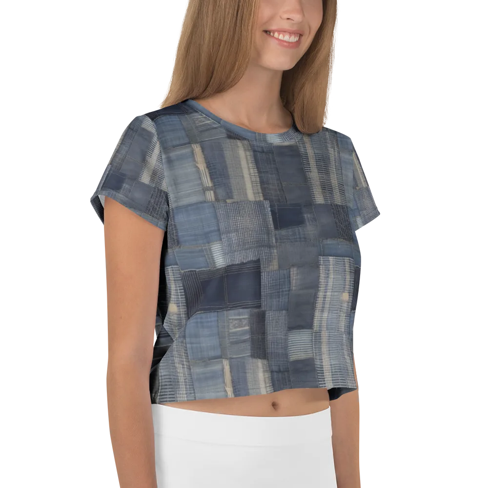 Blue Loom on Crop Tee — Right