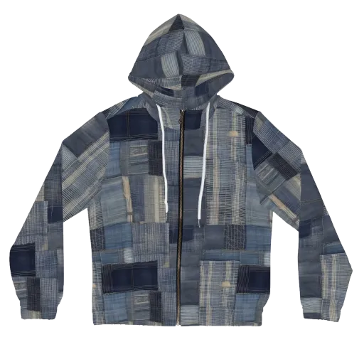 Blue Loom on a Women's Full-Zip Hoodie