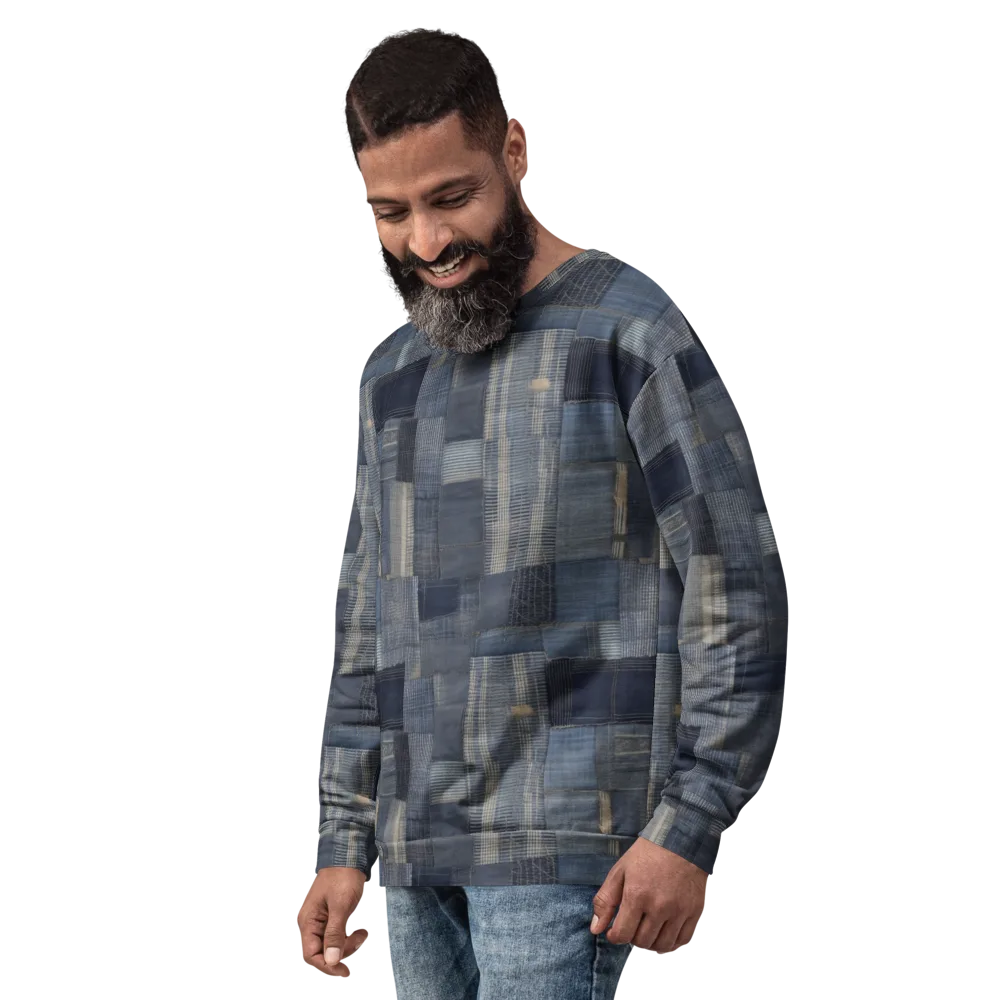 Blue Loom on Sweatshirt — Left Front