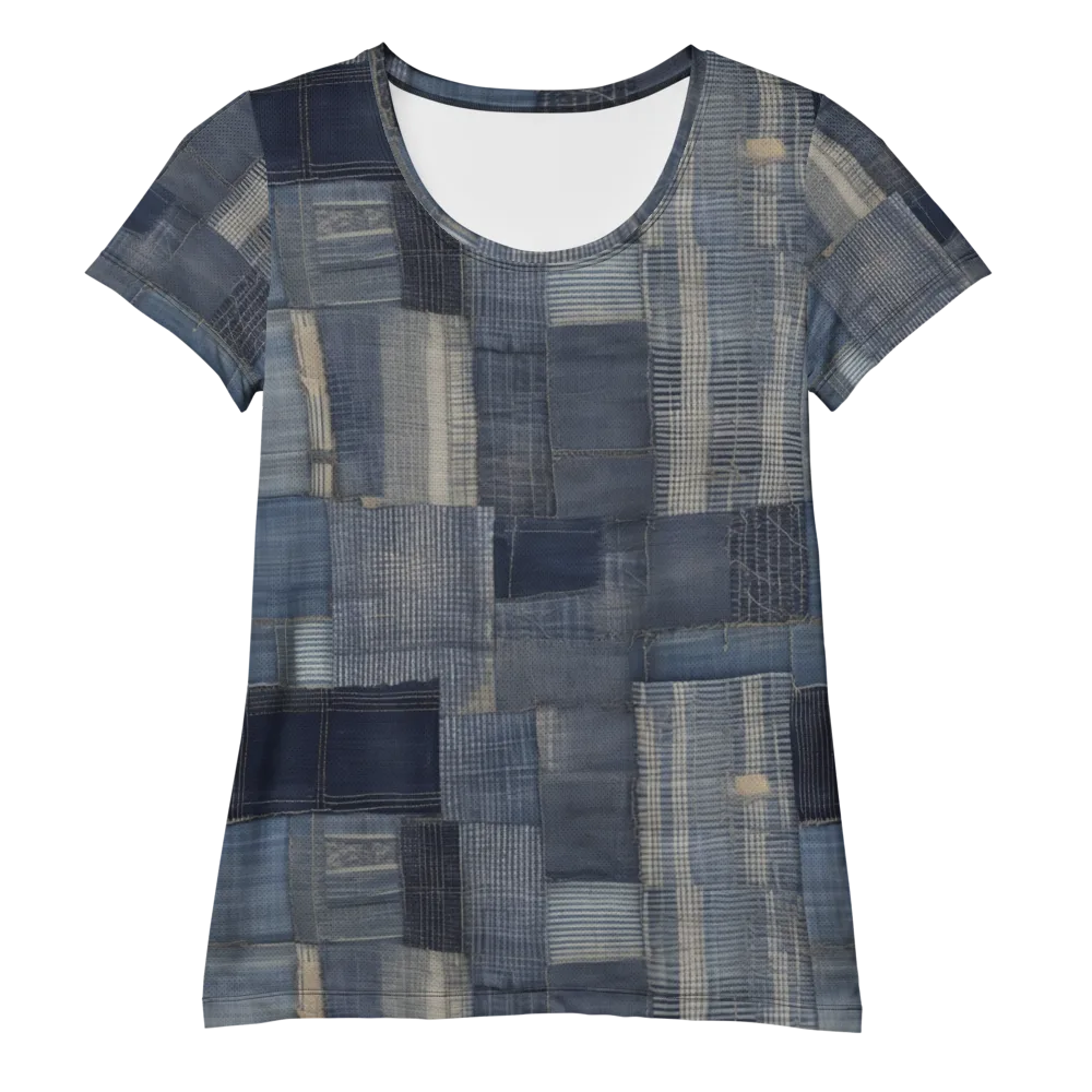 Blue Loom on Women's Athletic T-Shirt — Front
