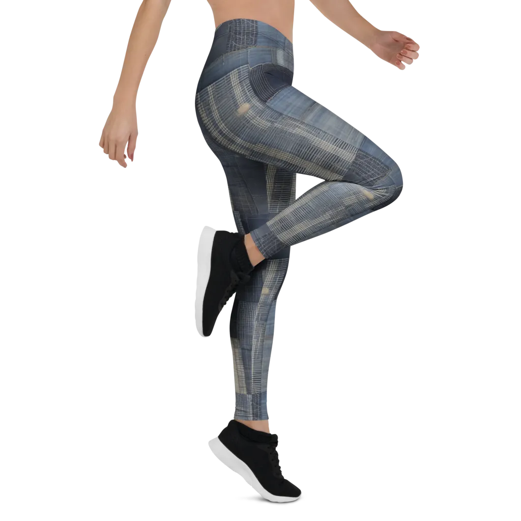 Blue Loom on Leggings — Right