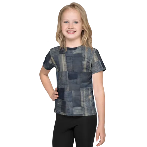 Blue Loom on a Kids Crew Neck T-Shirt
