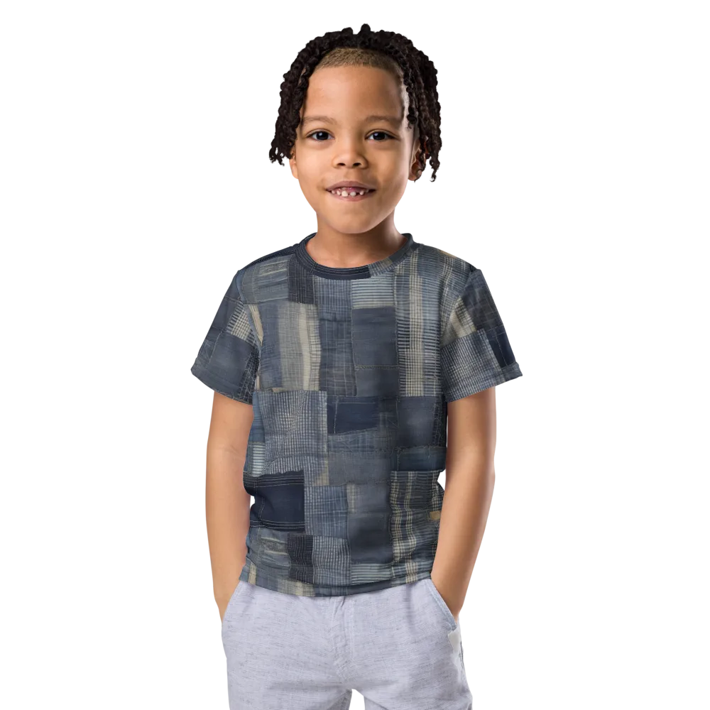 Blue Loom on Kids Crew Neck T-Shirt — Front
