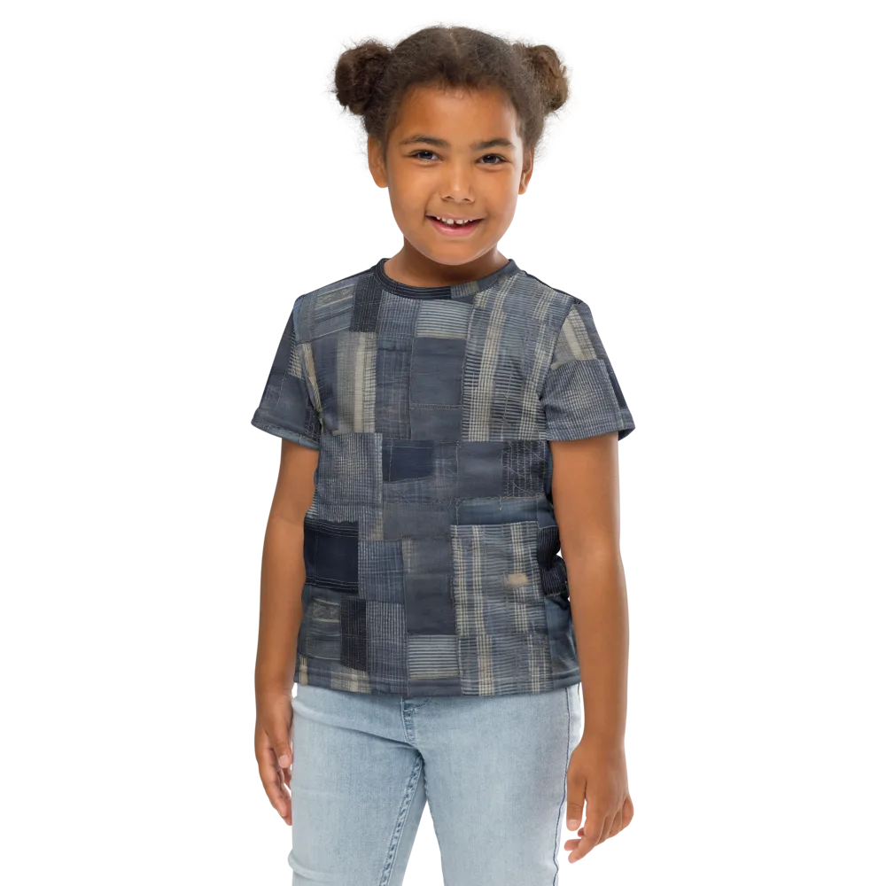Blue Loom on Kids Crew Neck T-Shirt — Front