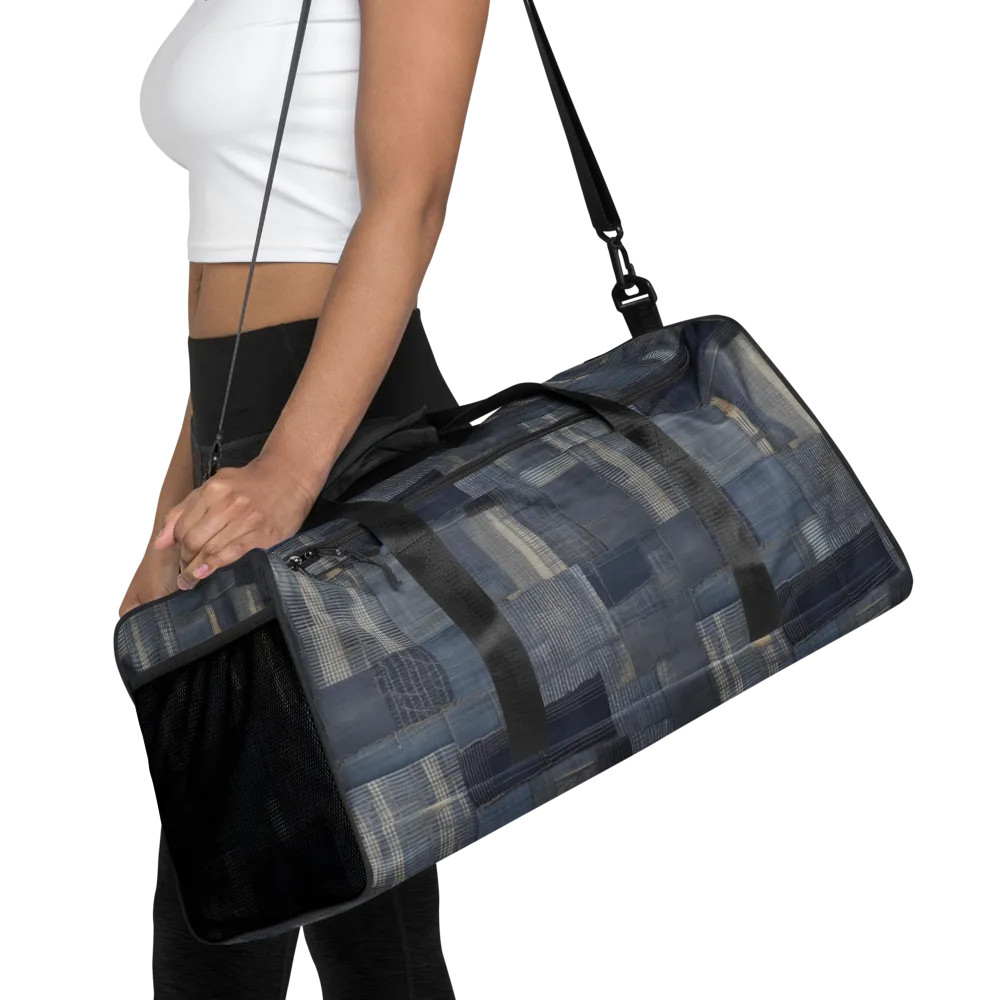 Blue Loom on Duffle Bag — Front