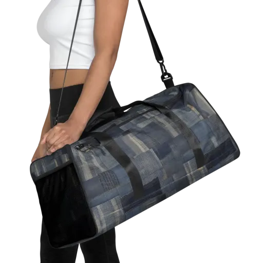 Blue Loom on a Duffle Bag