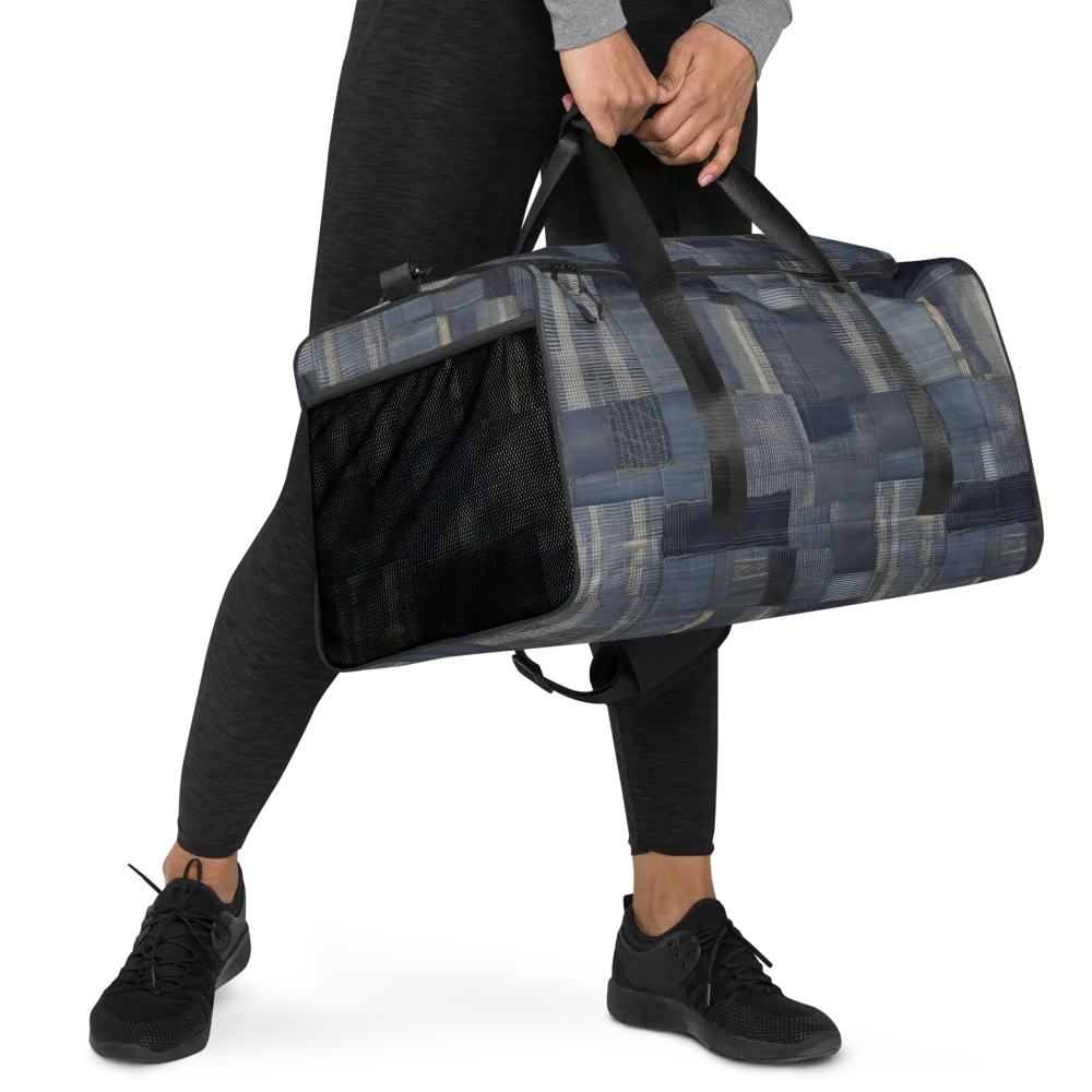 Blue Loom on Duffle Bag — Right Front