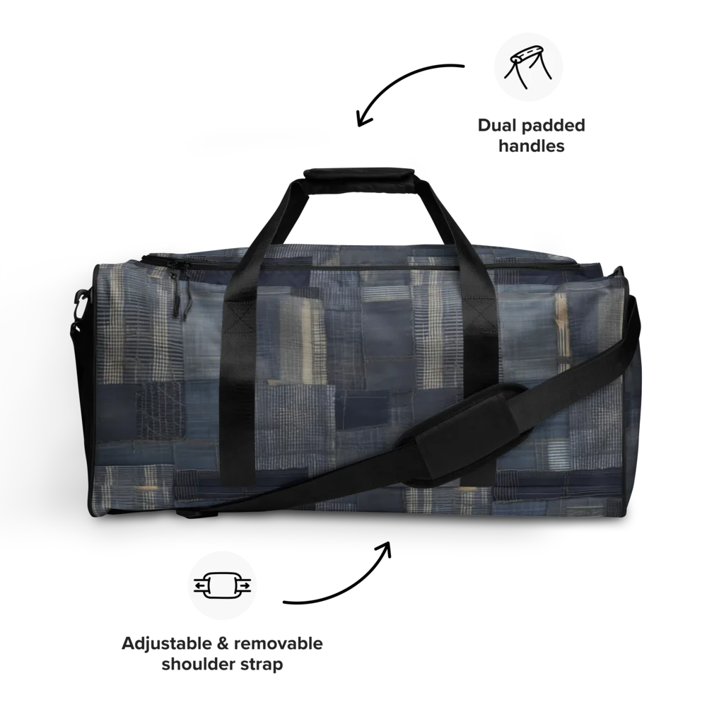 Blue Loom on Duffle Bag — Front