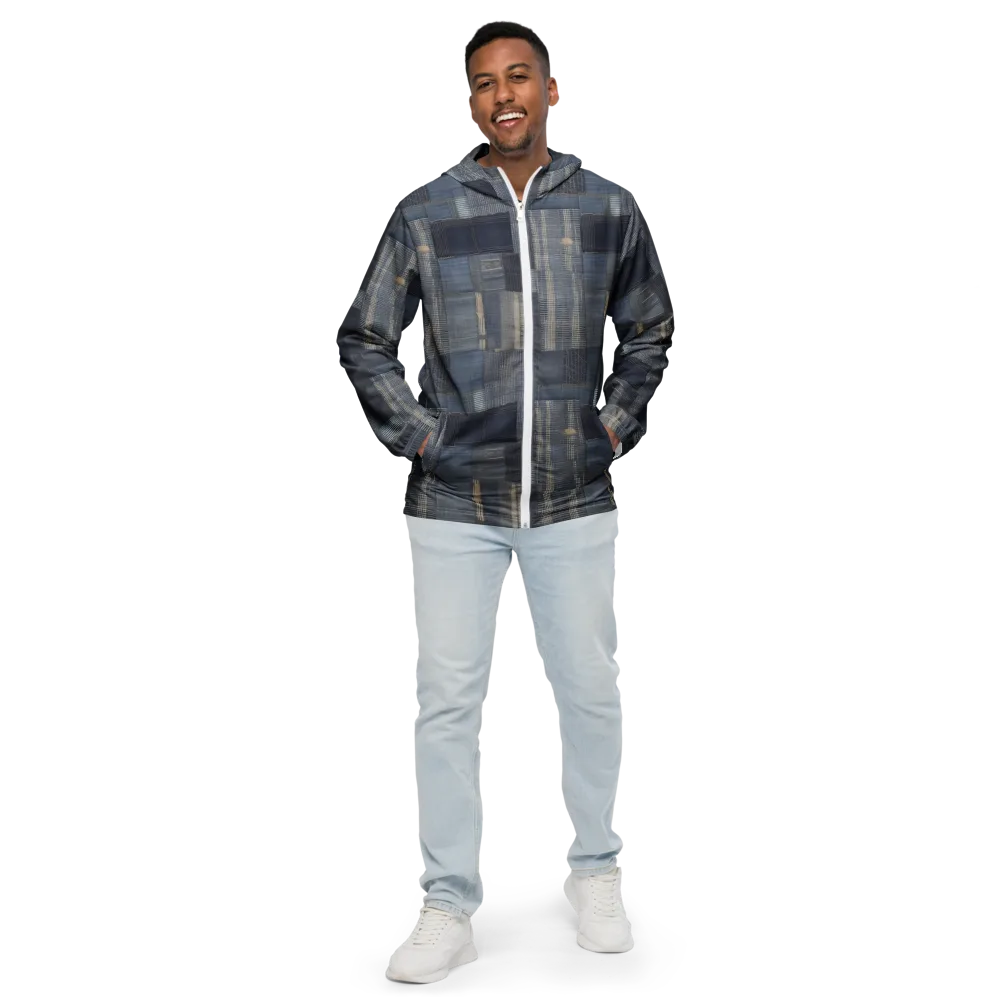 Blue Loom on Men's Windbreaker — Front