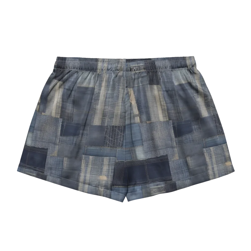 Blue Loom on Women's Pajama Shorts — Back