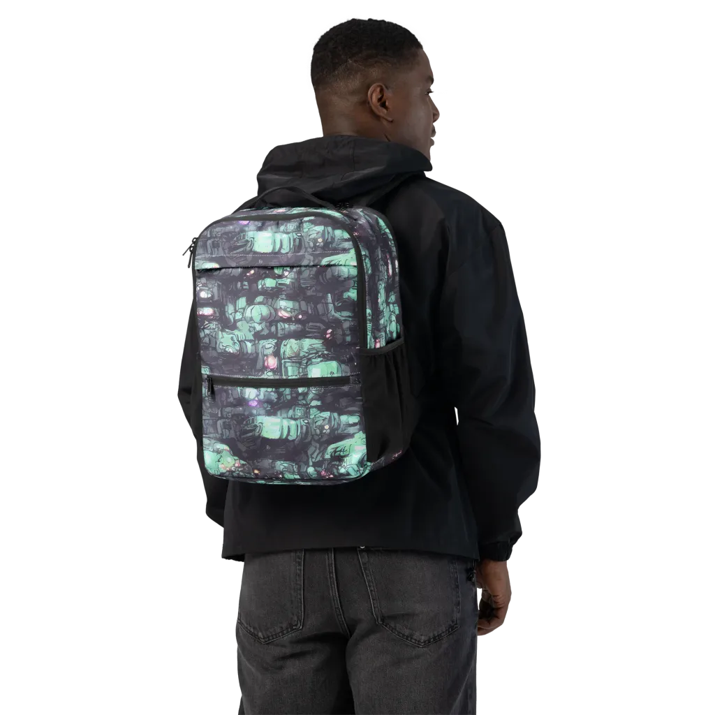 Neon Underworld on Utility Backpack — Back