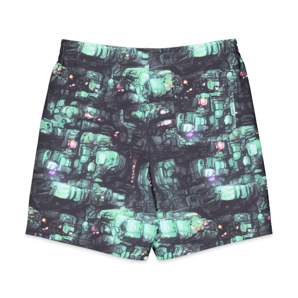 Neon Underworld on Men's Board Shorts — Back