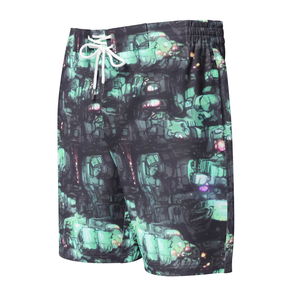 Neon Underworld on Men's Board Shorts — Front