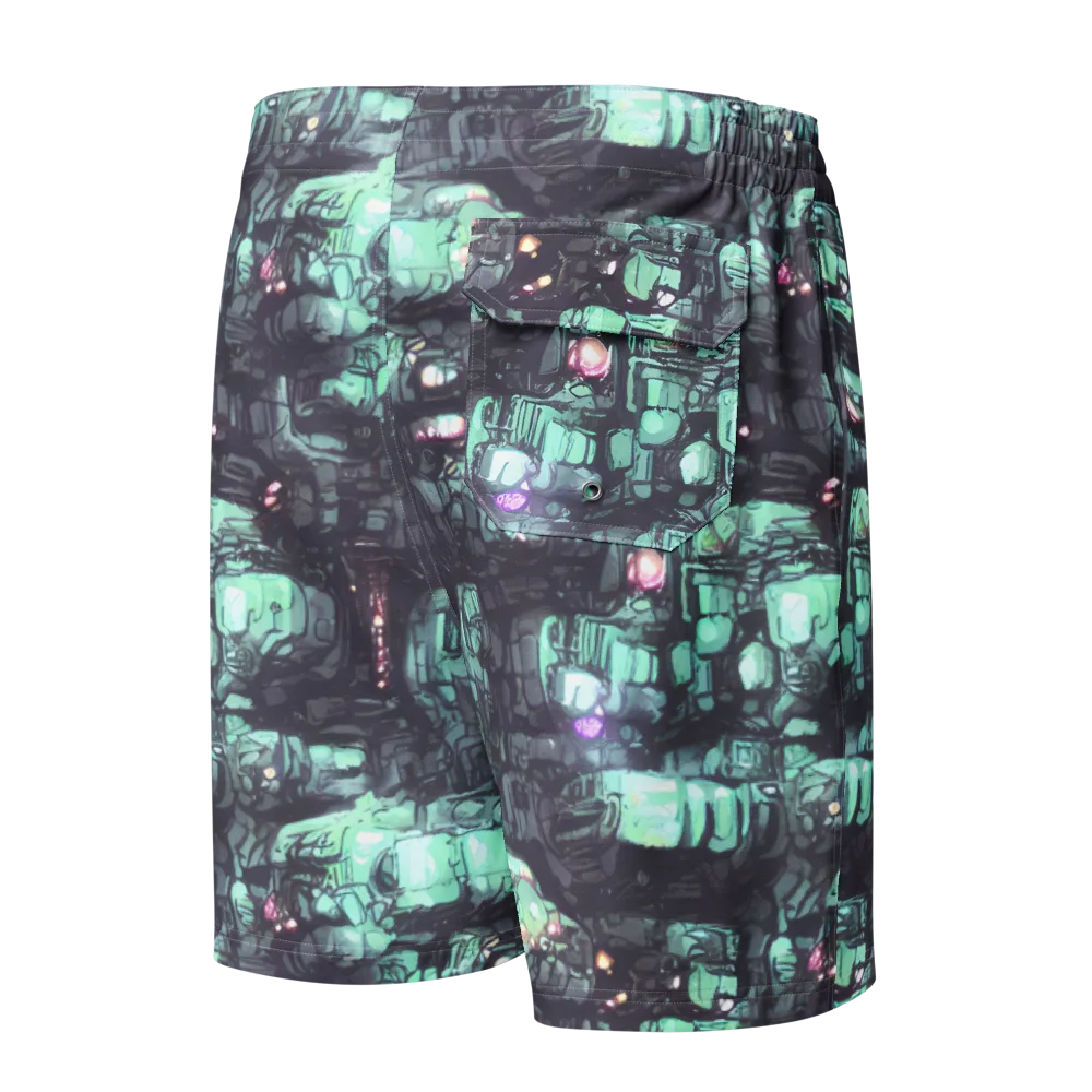 Neon Underworld on Men's Board Shorts — Back