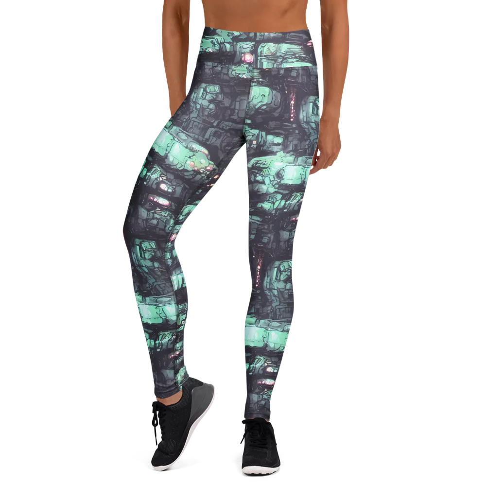 Neon Underworld on Yoga Leggings — Front