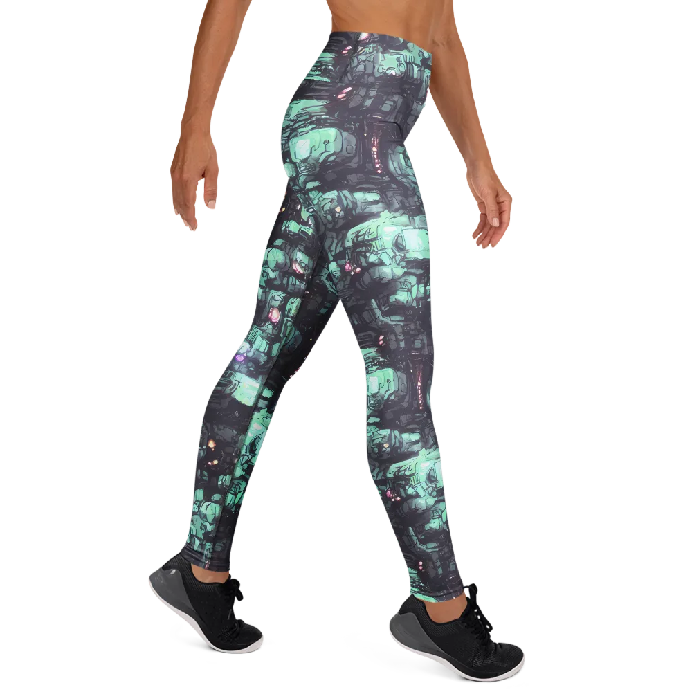 Neon Underworld on Yoga Leggings — Right