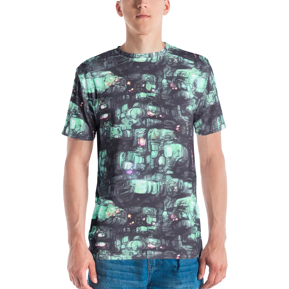 Neon Underworld on Men's Crew Neck T-Shirt — Front