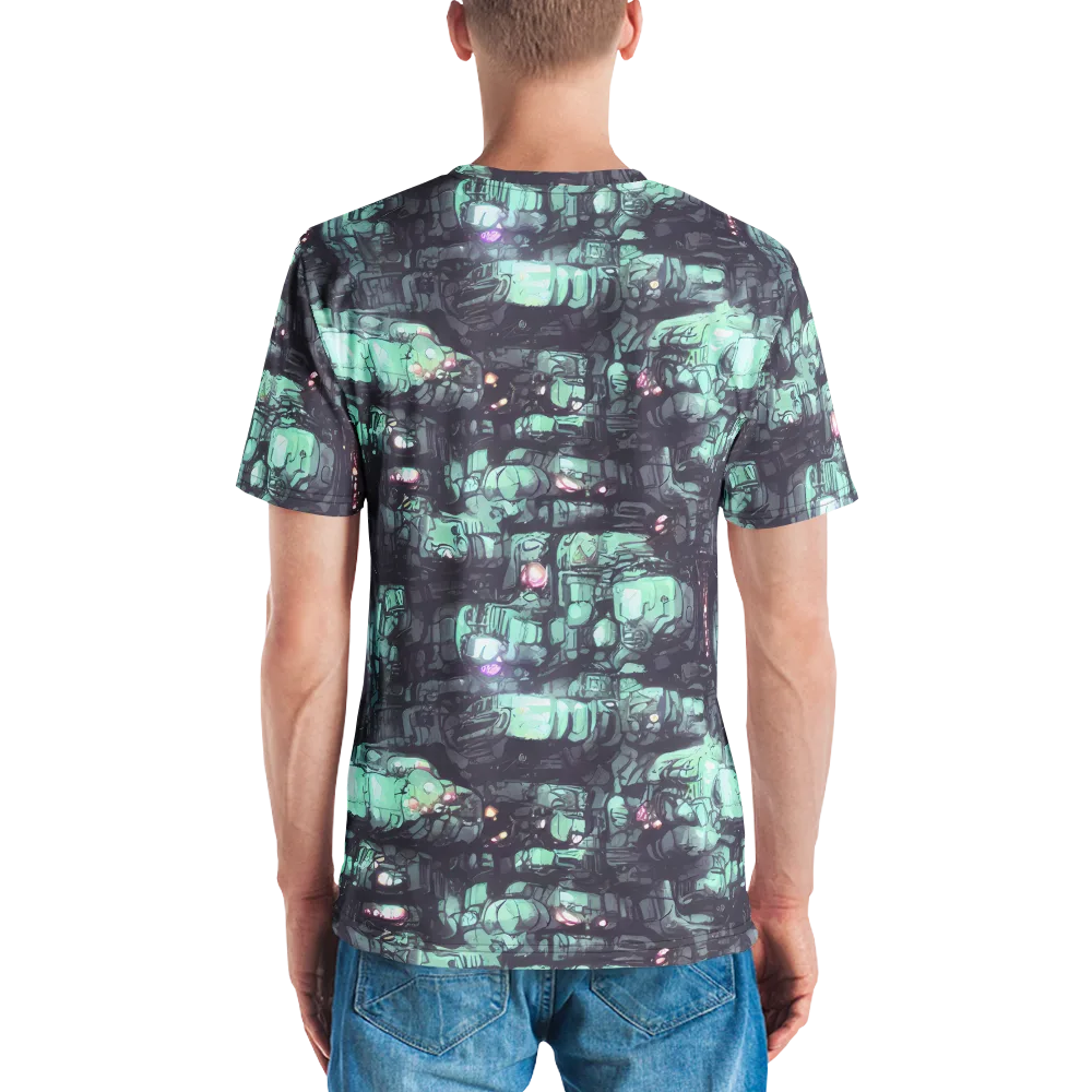 Neon Underworld on Men's Crew Neck T-Shirt — Back