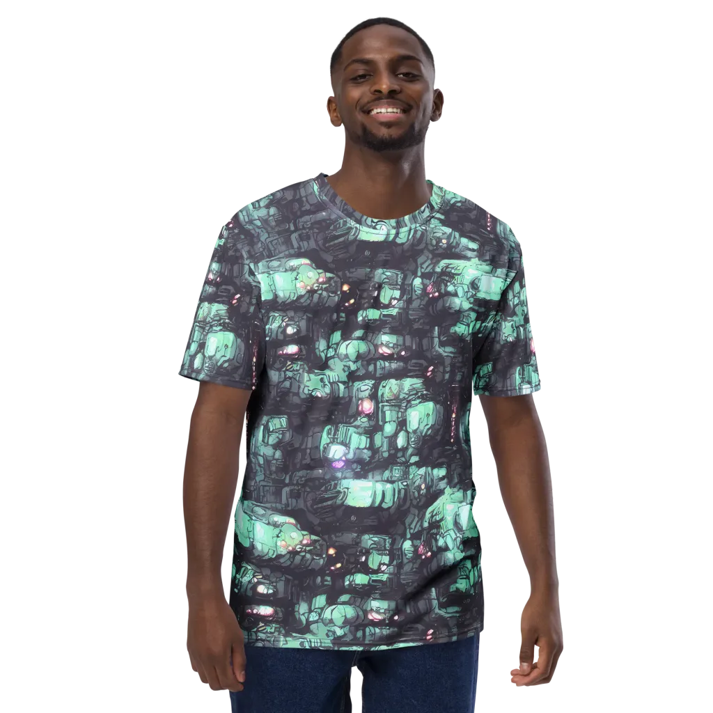 Neon Underworld on Men's Crew Neck T-Shirt — Front