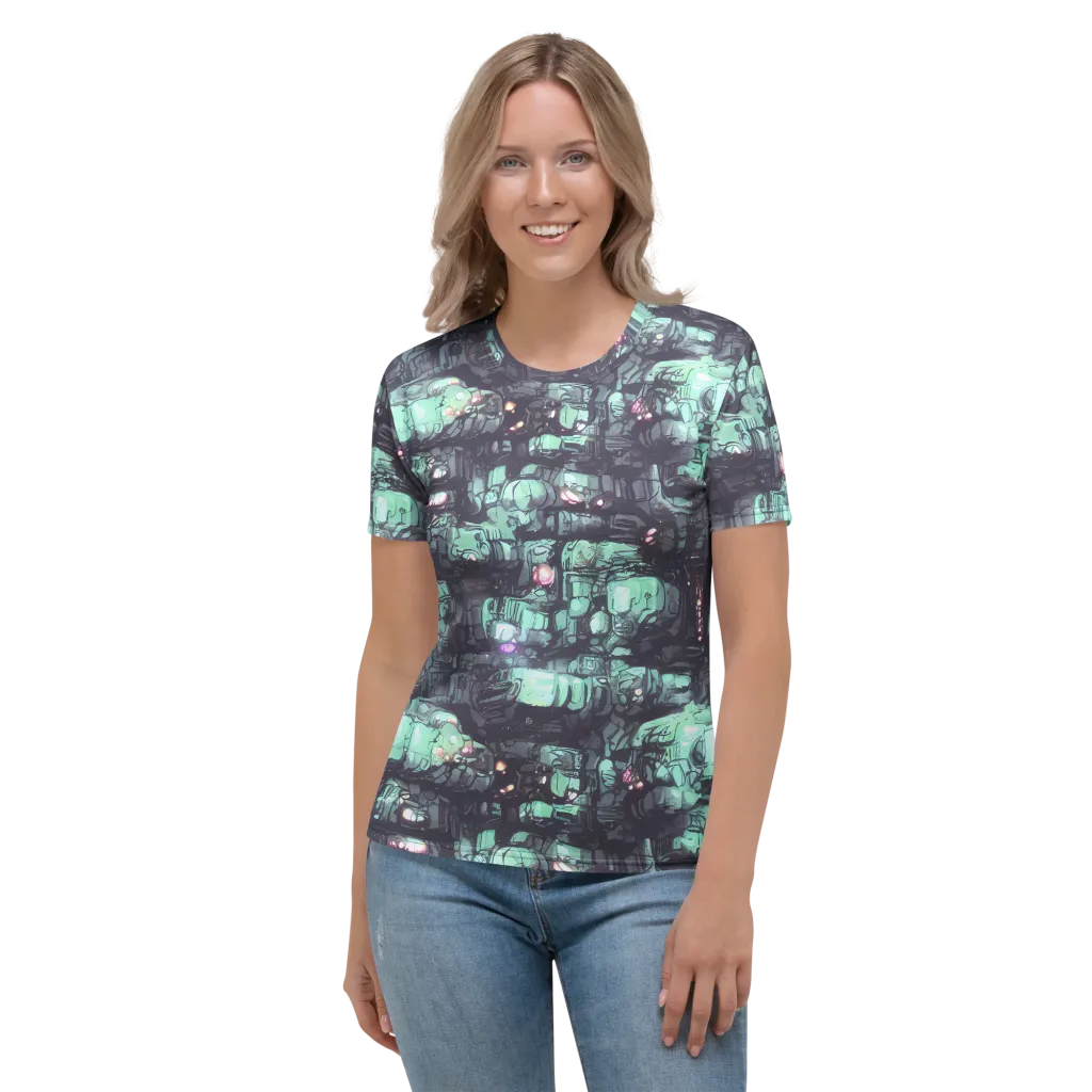 Neon Underworld on Women's Crew Neck T-Shirt — Front