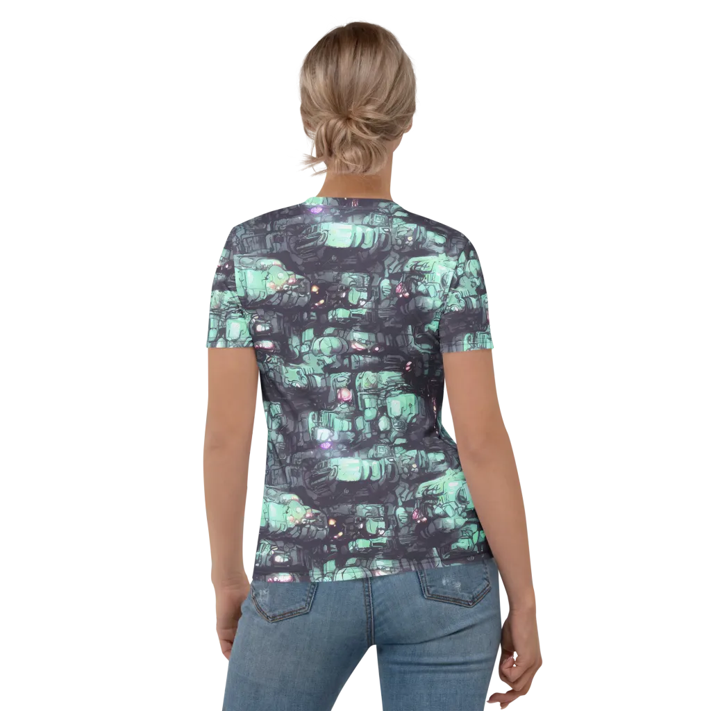 Neon Underworld on Women's Crew Neck T-Shirt — Back
