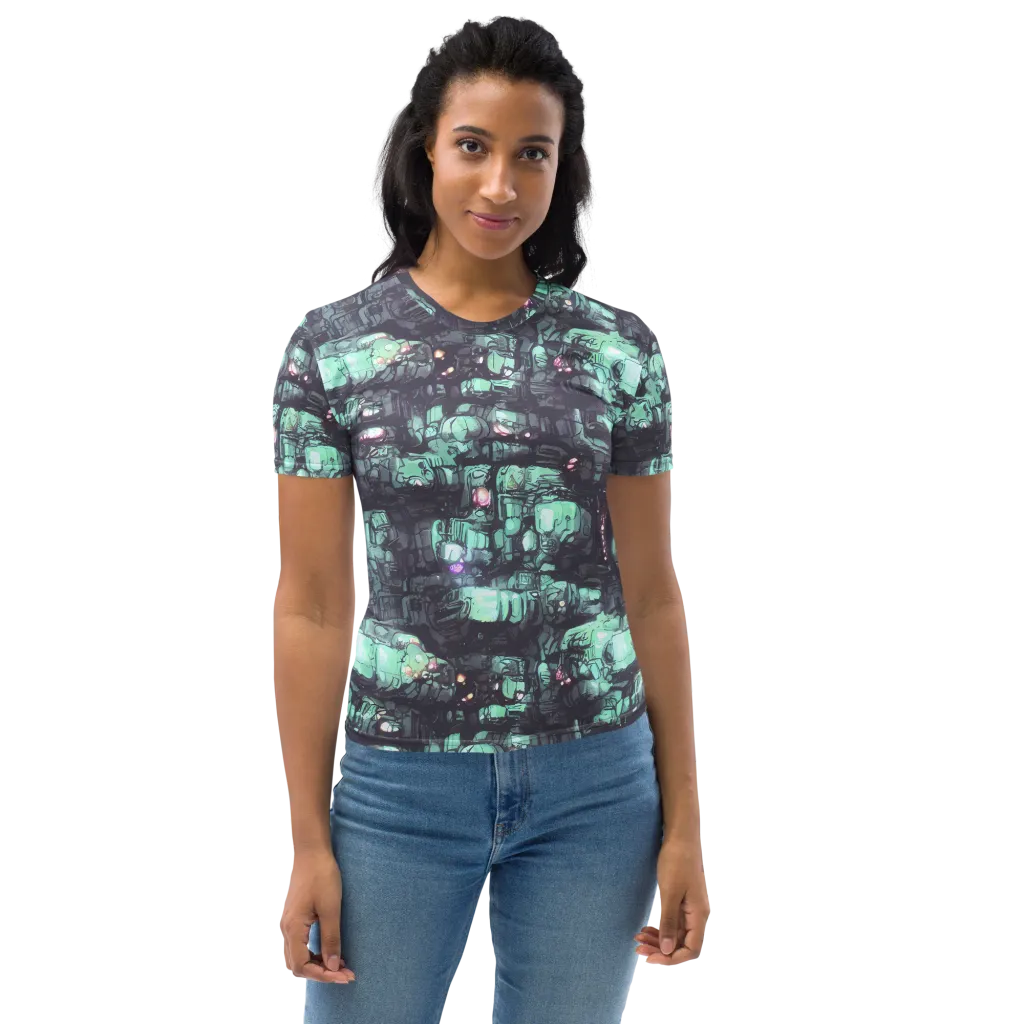 Neon Underworld on Women's Crew Neck T-Shirt — Front
