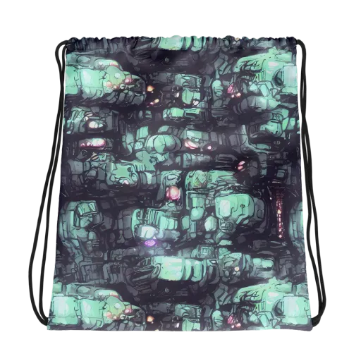 Neon Underworld on a Drawstring Bag
