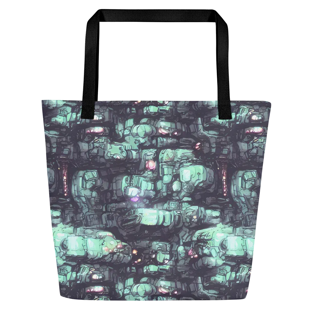 Neon Underworld on Large Tote Bag W/ Pocket — Front