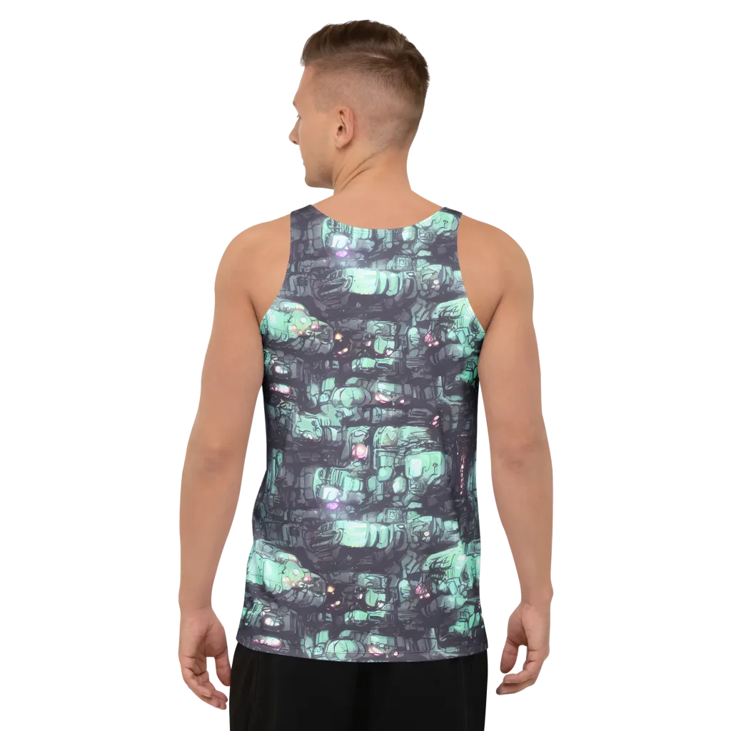 Neon Underworld on Men's Tank Top — Back