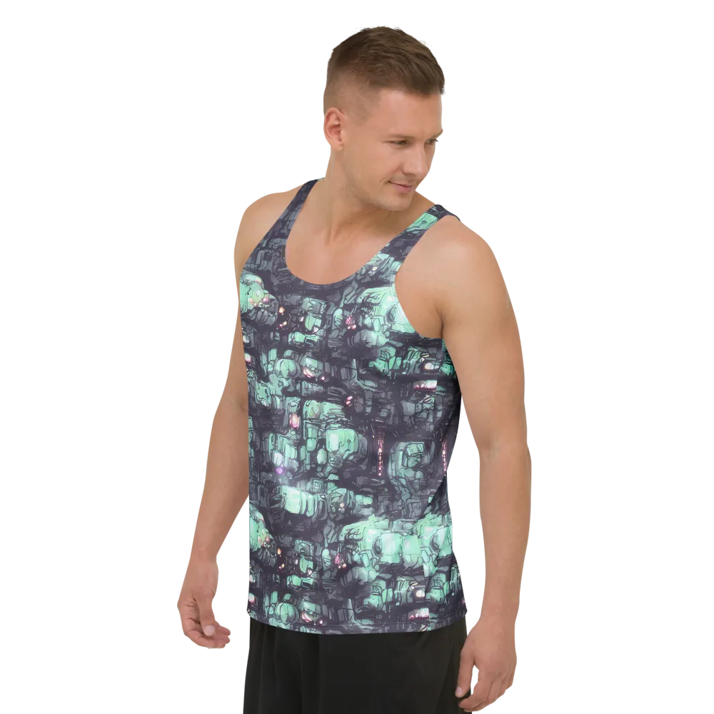Neon Underworld on Men's Tank Top — Left Front
