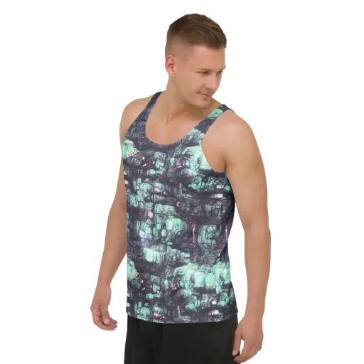 Neon Underworld on a Men's Tank Top