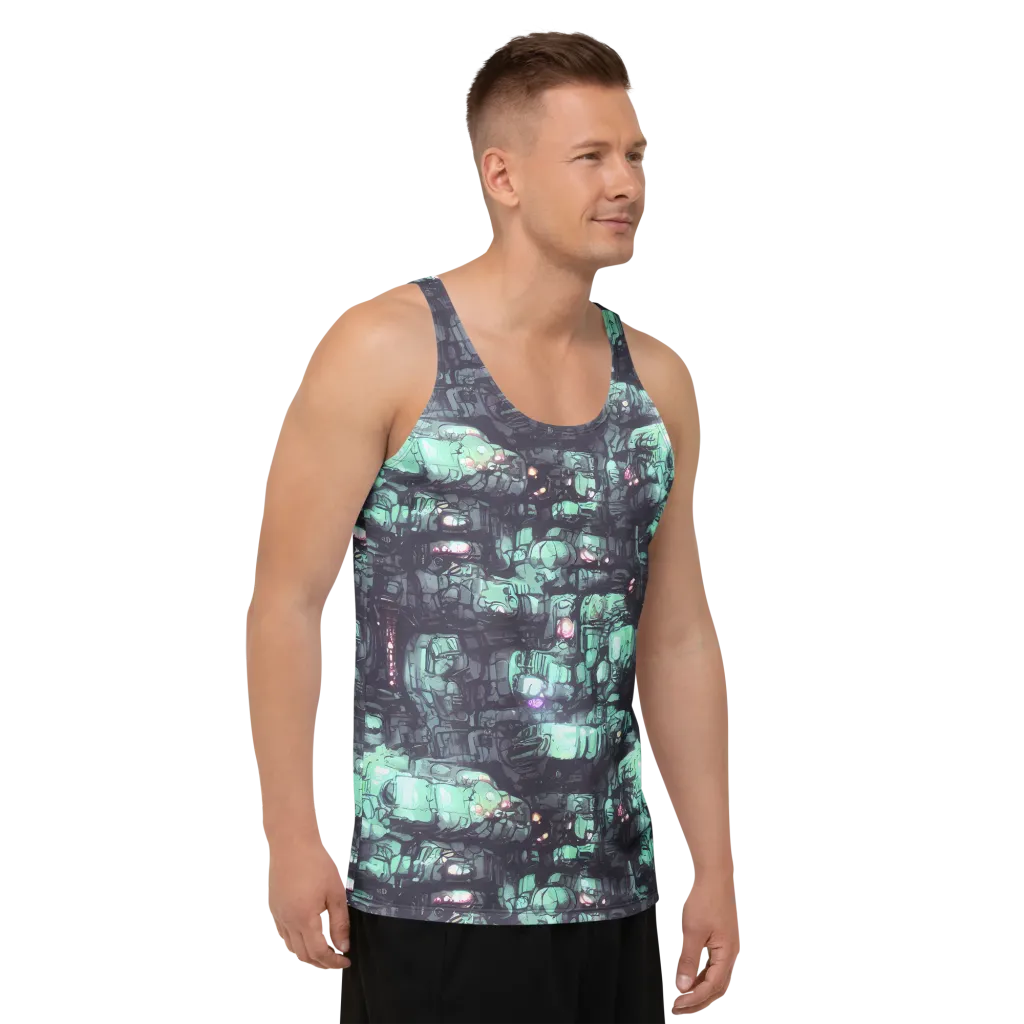 Neon Underworld on Men's Tank Top — Right Front