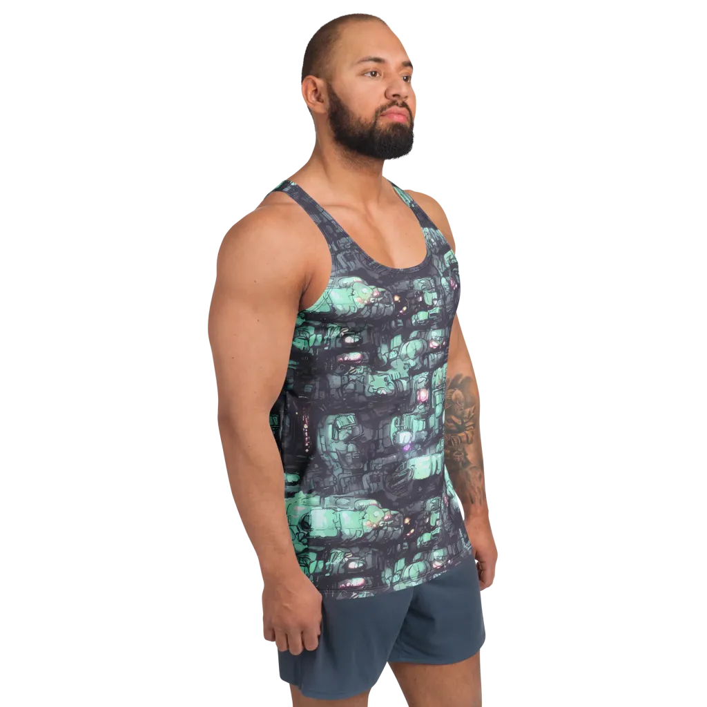 Neon Underworld on Men's Tank Top — Right Front