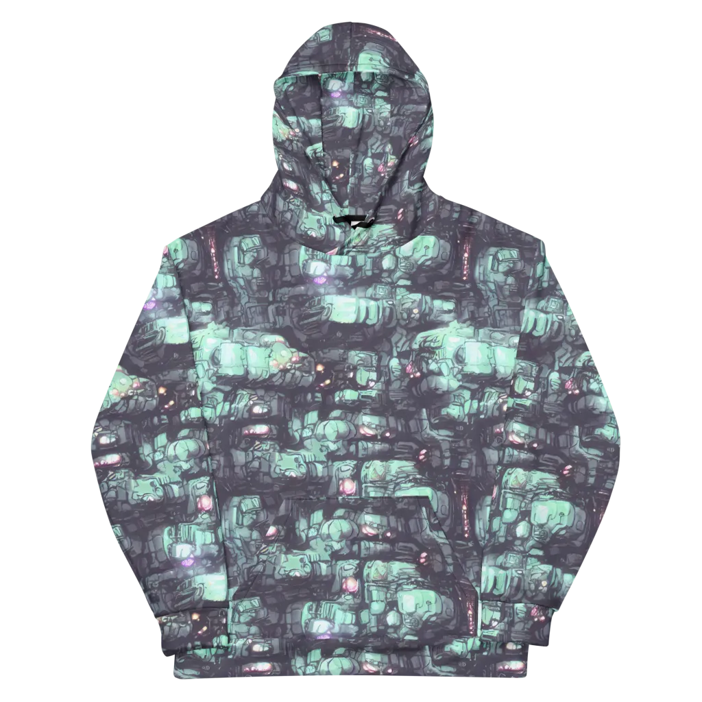 Neon Underworld on Cotton Hoodie — Front