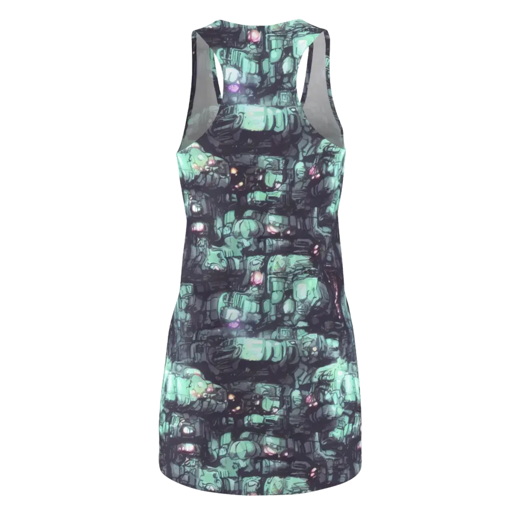 Neon Underworld on Racerback Dress — Back
