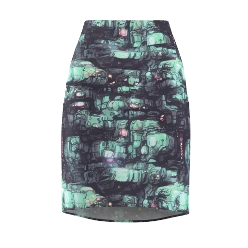 Neon Underworld on a Pencil Skirt