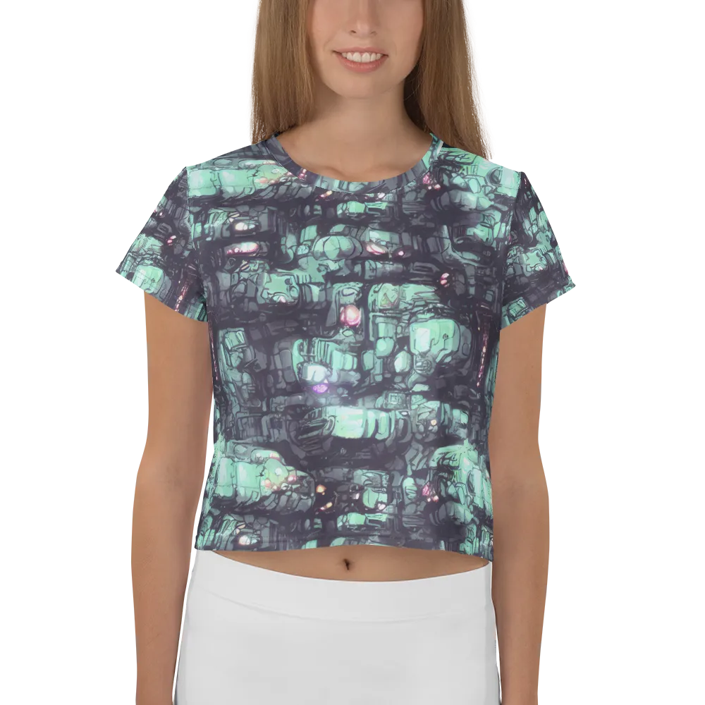 Neon Underworld on Crop Tee — Front