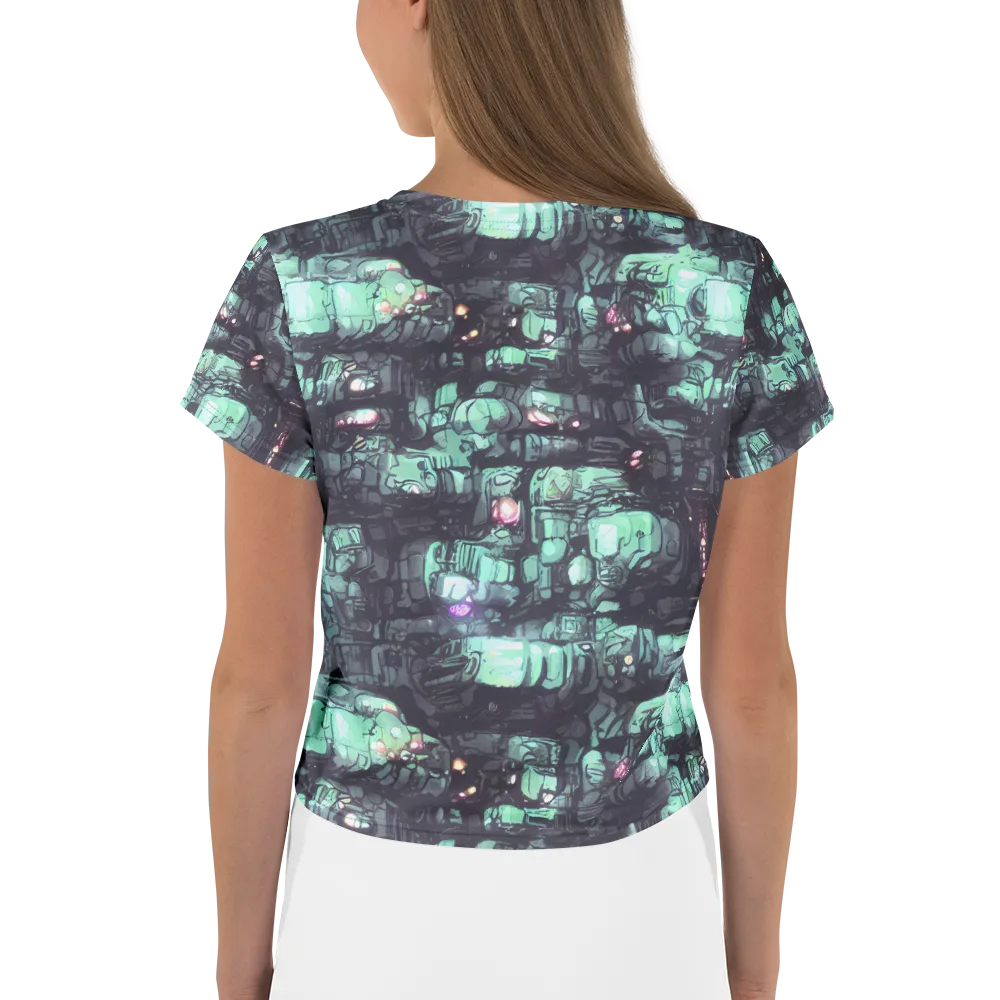 Neon Underworld on Crop Tee — Back