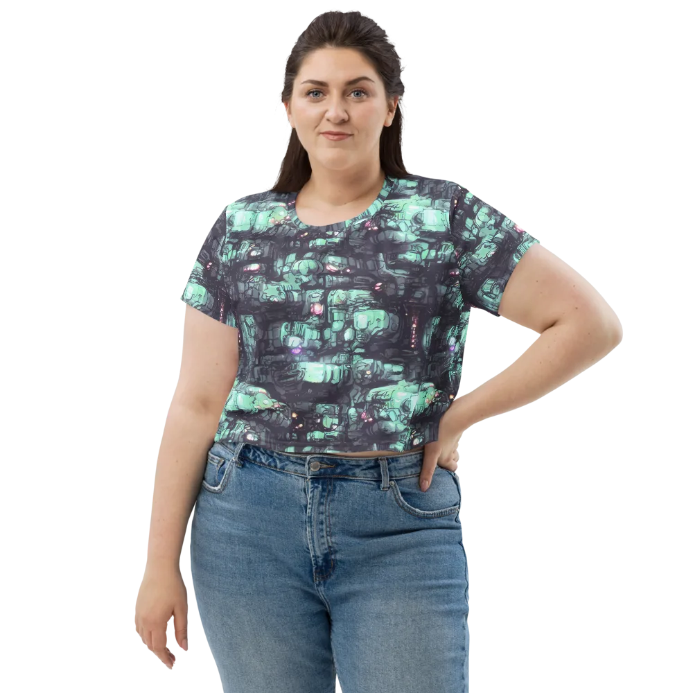 Neon Underworld on Crop Tee — Front