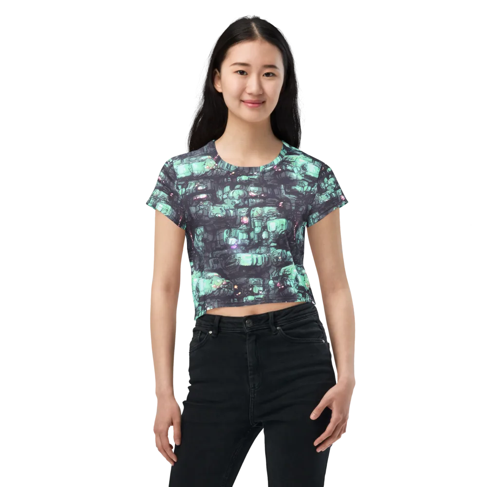Neon Underworld on Crop Tee — Front