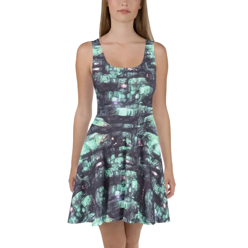 Neon Underworld on a Skater Dress