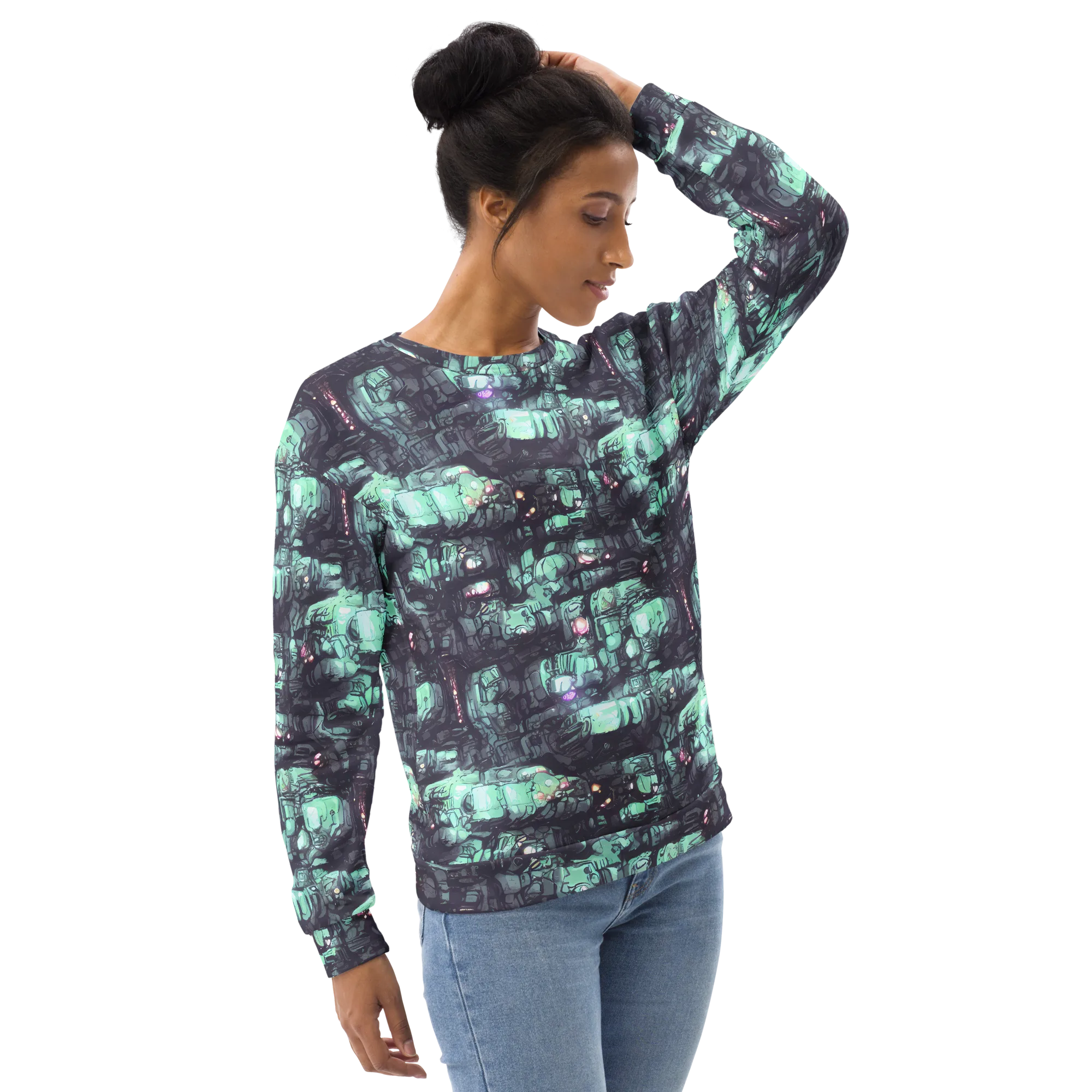 Neon Underworld on Sweatshirt — Right Front
