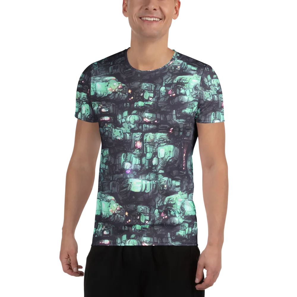 Neon Underworld on Men's Athletic T-Shirt — Front