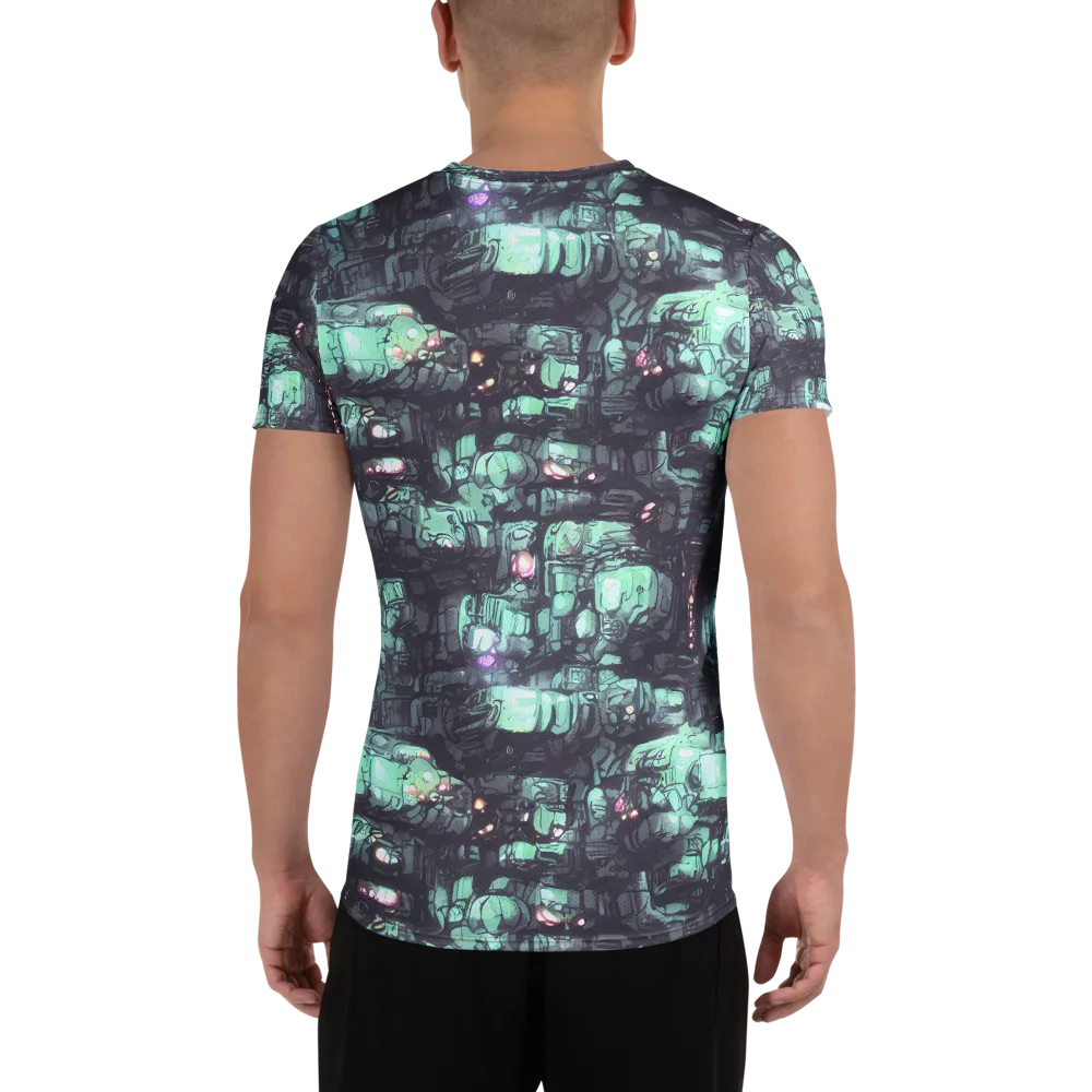 Neon Underworld on Men's Athletic T-Shirt — Back