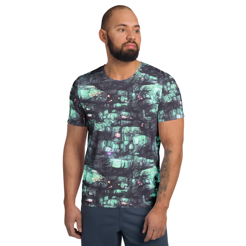 Neon Underworld on Men's Athletic T-Shirt — Front