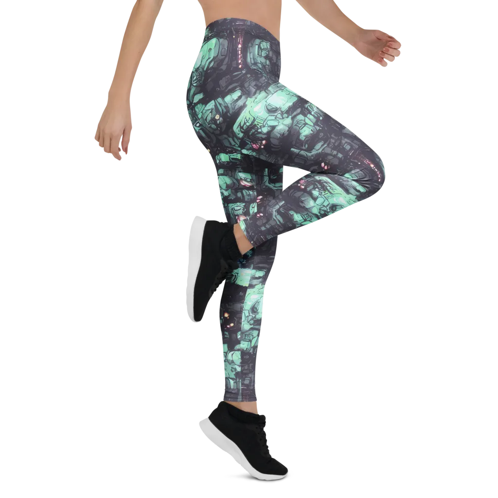 Neon Underworld on Leggings — Right