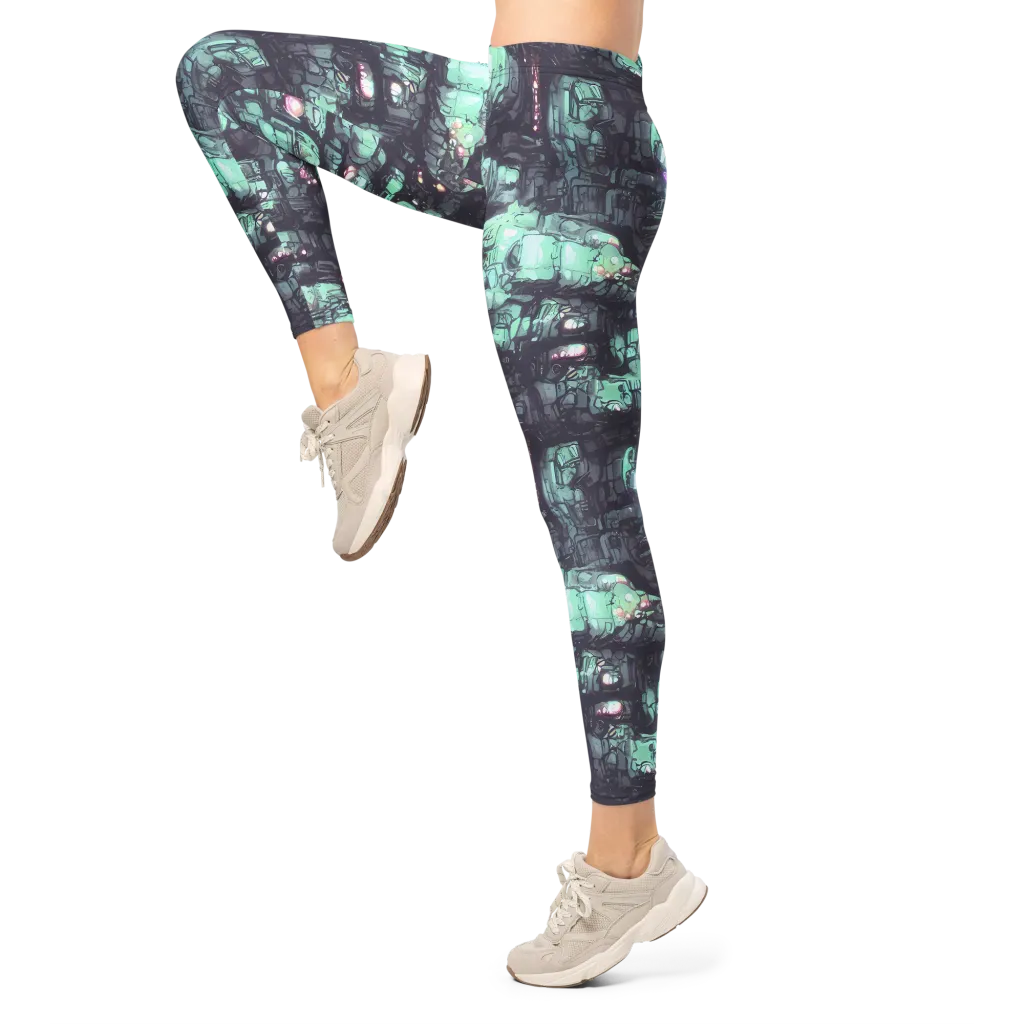 Neon Underworld on Leggings — Left